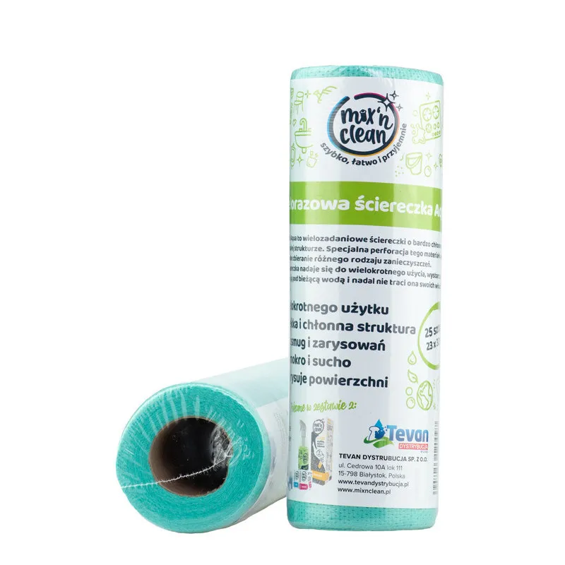 Mix'n Clean Wielorazowe ściereczki AQUA Zielone