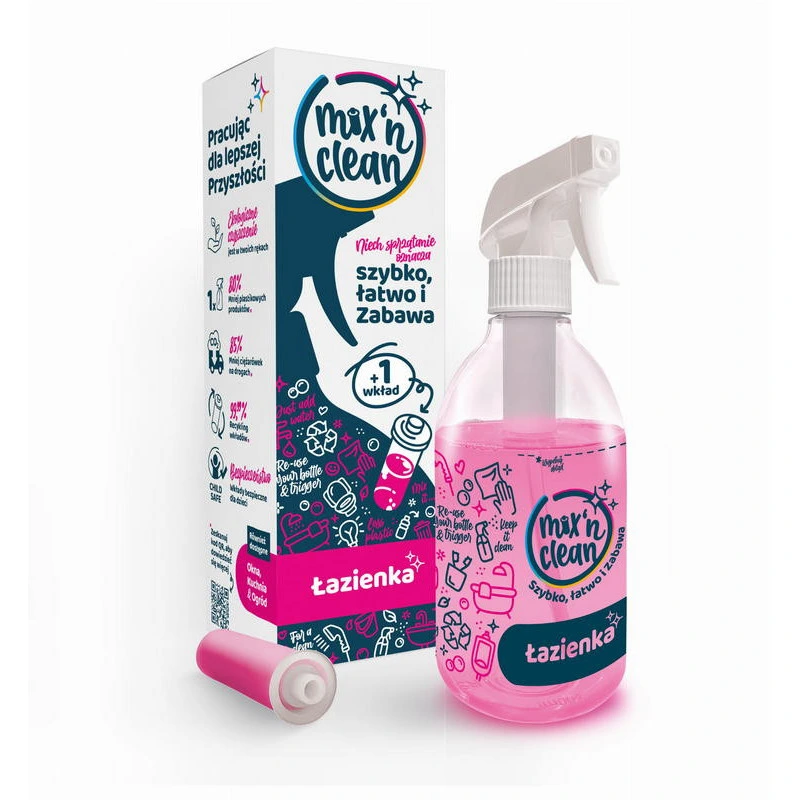 Tevan Mix'n Clean Łazienka zestaw butelka + 1 kapsułka