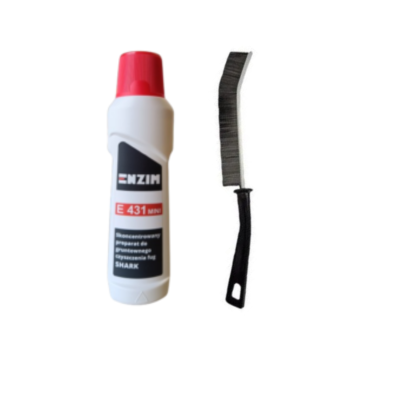 Zestaw ENZIM E 431 MINI Preparat do mycia fug 250ml + szczoteczka do fug